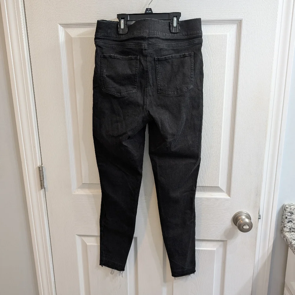 Spanx‎ Women's Black Distressed Skinny Jeans Jeggings  L37xW30 - Size M